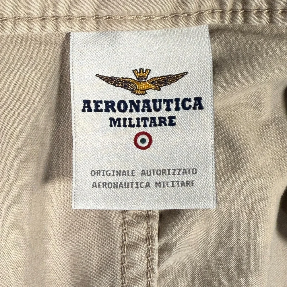 VTG Aeronautica Militare Men's Trousers PA1136 CT1955‎ Beige 56 IT 41/31 US